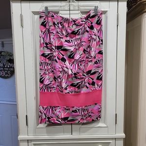 MIK Fuchsia & Black skirt